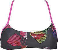 Geometric Multi XX-Small Женский плавательный топ Arena Rulebreaker Play Bandeau Bikini Athletic Sport Sw