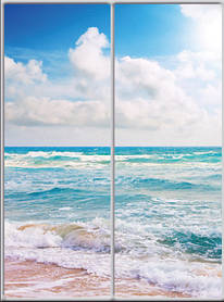 Шафа-купе з фасадом "КЛАСІК 3" М 062 Море