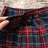 Шкільна спідниця в клітку і складку для дівчинки., фото 2