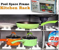 Kitchen Rack полка универсальная складная многофункциональная под мойку,