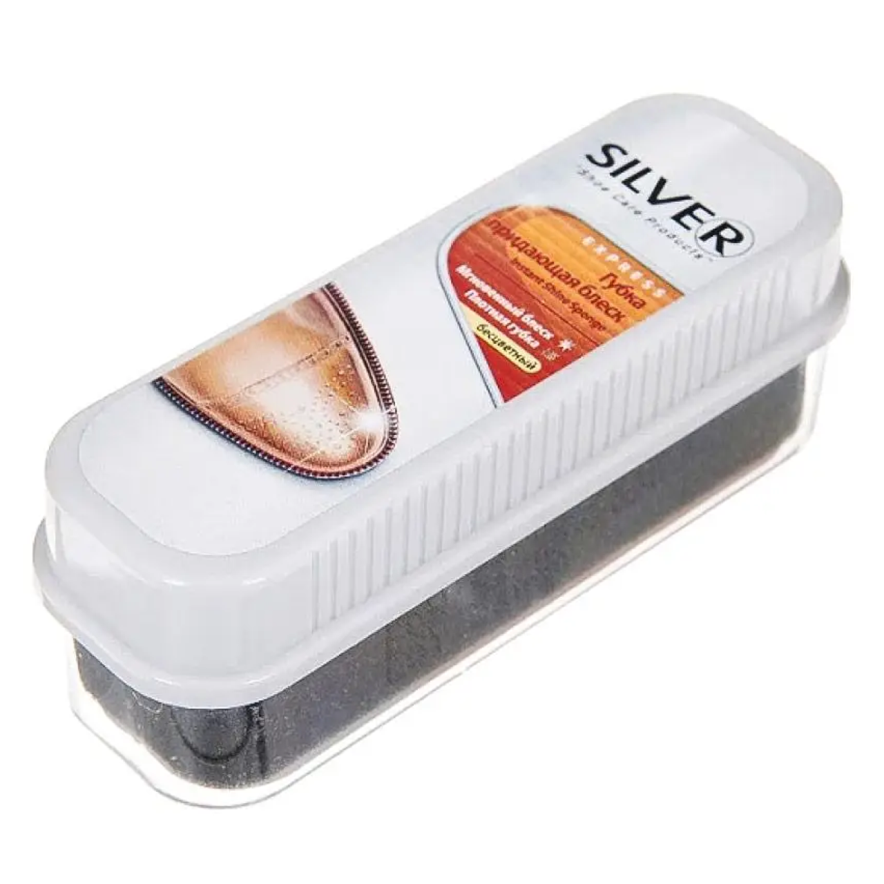 Губка для взуття Silver standart натуральний, фото 1