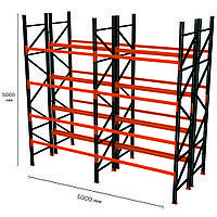 Паллетный стеллаж PR-Heavy (5000x5000x2200-12-16)