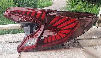 Фонари Toyota CH-R тюнинг Led оптика (червоні)