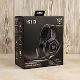Навушники для ПК — ігрова гарнітура ONIKUMA K10 Gaming з підсвіткою чорна, фото 8