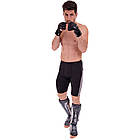 Захист гомілки та стопи для єдиноборств захист для ніг Zelart Fight Gear 2531 розмір S Grey Camouflage, фото 7