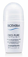 Дезодорант роликовый Biotherm Deo Pure Invisible Roll-on Antiperspirant 48H 75ml