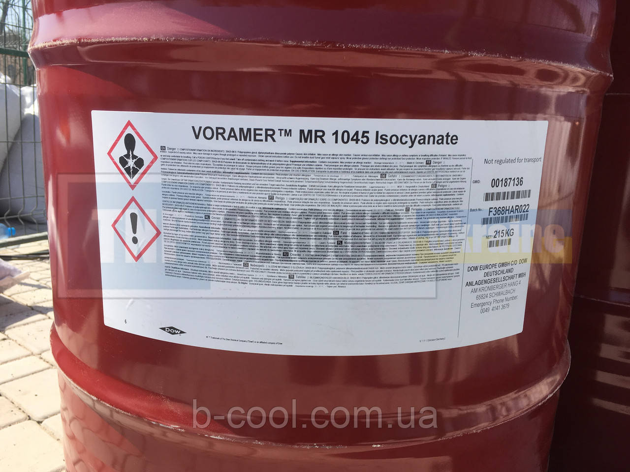 Поліуретанове сполучне Voramer MR 1045 повільне