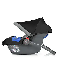 Автокрісло бебікокон Newborn ME 1043 Royal Black (група від 0 місяців до 1.5 року, 0-13 кг), фото 3