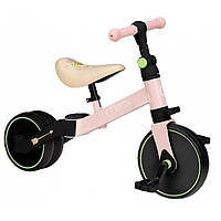 Дитячий біговел-велосипед MoMi LORIS 4в1 pink Рожевий