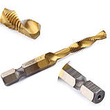 Набір свердел-мітчиків Duovite KST-9224 HSS 0.5-1.5 мм для нарізування різі, 6 шт., фото 2