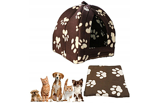 Мягкий домик для собак и кошек Pet Hut Brown 25см х 23см (50), фото 6