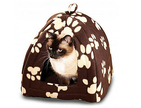 Мягкий домик для собак и кошек Pet Hut Brown 25см х 23см (50), фото 5