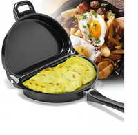 Двойная антипригарная Омлетовая сковорода Bradshaw Folding Omelette Pan Original