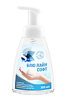 Дезинфицирующее средство БЛЮ ЛАЙН СОФТ (с пенообразующей насадкой), для гигиенического мытья рук, 300мл.