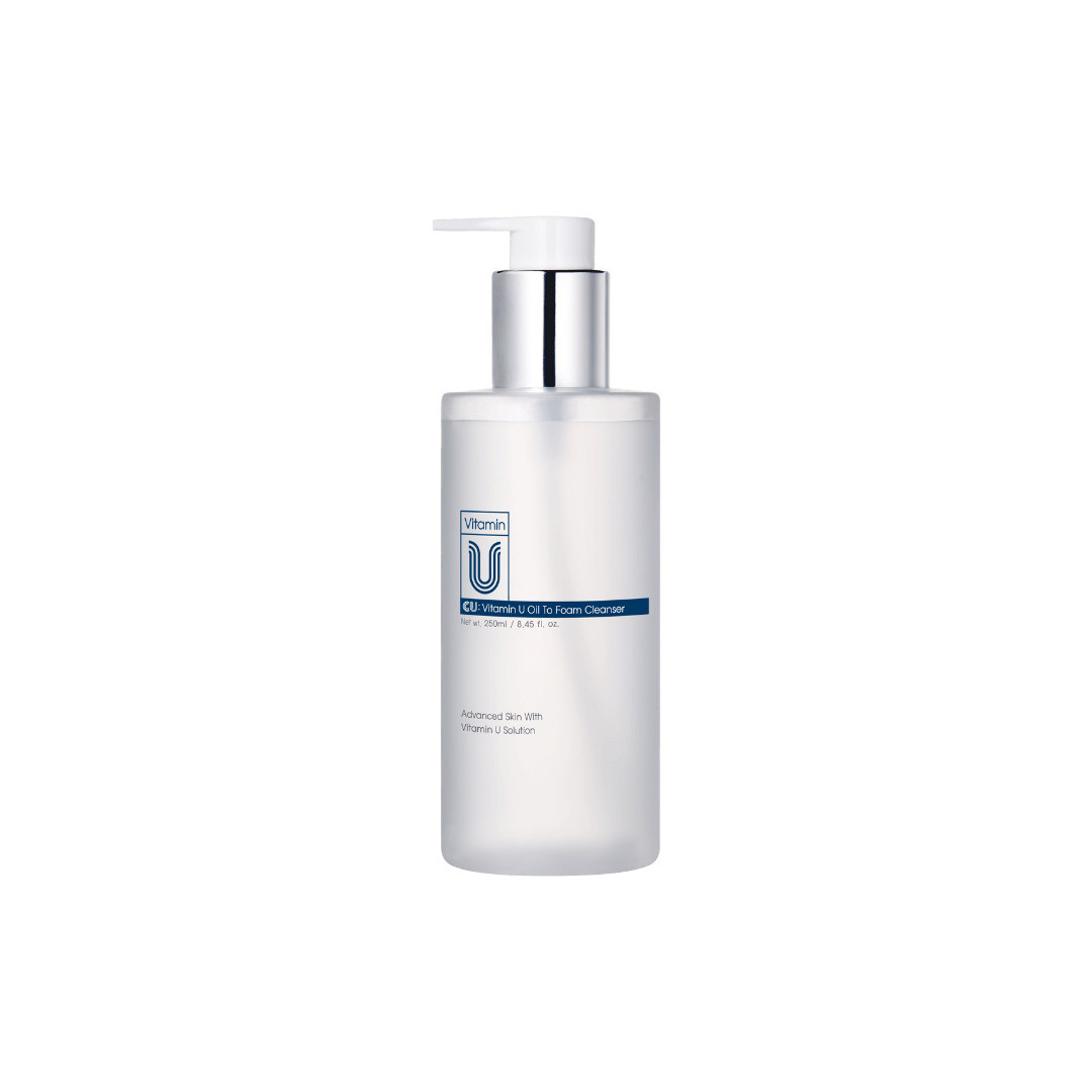 М'яка очищаюча гідрофільна олія-пінка з вітаміном U Cu Skin Vitamin U Oil To Foam Cleanser