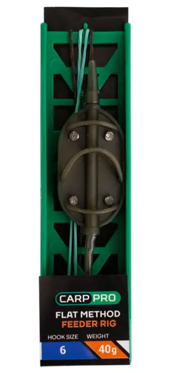 Готове оснащення на льодкорі "Flat Method Feeder" 1гачок №6