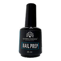 Дегидратор для ногтей с кисточкой Global Fashion Nail Prep 15мл