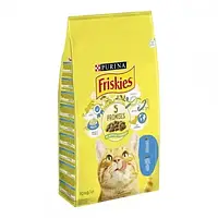 Friskies Сухой корм для кошек с лососем и овощами 10 кг
