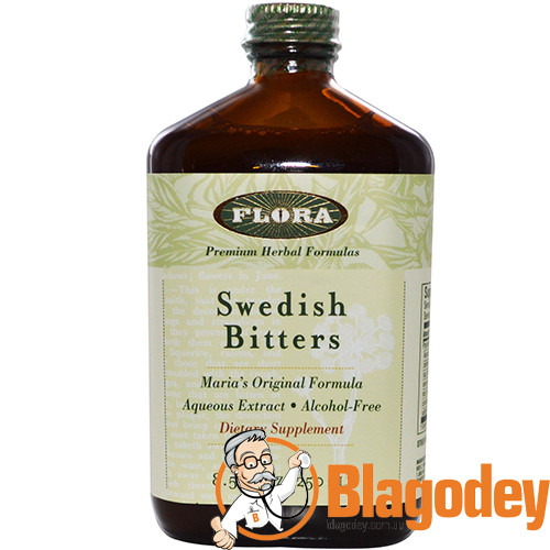 Flora Шведская горечь настойка (Swedish Bitters), 250 мл - фото 1 - id-p1899430336