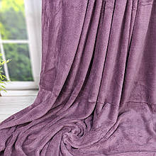 Простирадло махрова мікрофібра ліловий колір 180*200 см