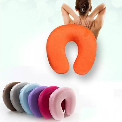 Універсальна подушка для подорожей — дорожня подушка Foam Travel Pillow, фото 1
