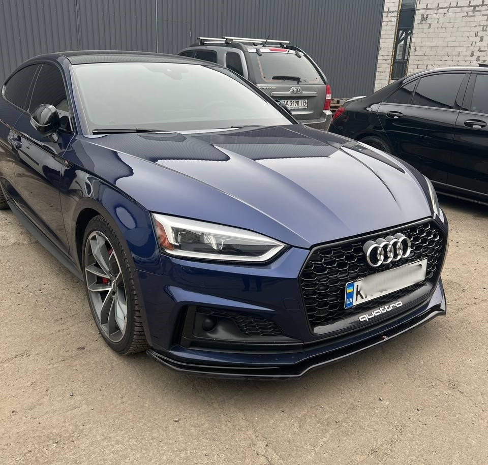 Спліттер Audi A5 F5 S-line / S5 B9 тюнінг елерон обвіс (V1)