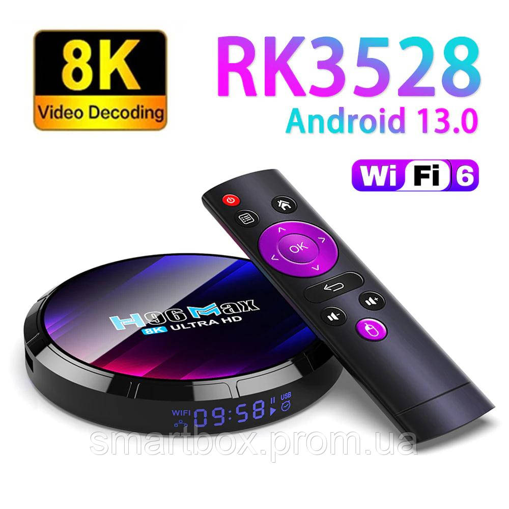 Смарт-телеві приставка Smart TV Box (2/16 ГБ) H96 Max 8K Ultra HD (Кругла)