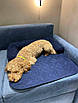 Лежак на диван для собак та котів синій L-5, фото 3