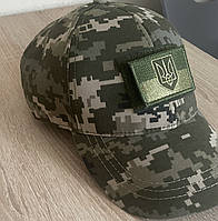 Армейская камуфляжная кепка с липучкой под шеврон пиксель ВСУ Тактические военные бейсболки пиксель vvv