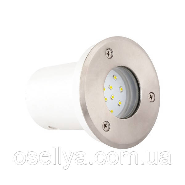 Світильник тротуарний LED 1,2W мат.хром.білий