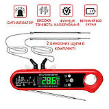Кухонний термометр GRILL THERMOMETR 2K з виносним щупом миттєве читання 3-4 секунди, фото 3