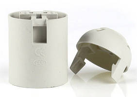 Патрон Е27 високотемпературний гвинтовий білий