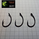Карпові гачки безбороді Krank barbless hook (з покриттям PTFE) √6, фото 3