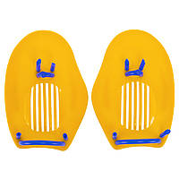 Лопатки для плавания гребные Zelart Sparko H01 размер M Yellow-Blue