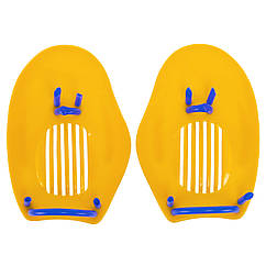 Лопатки для плавання гребні Zelart Sparko H01 розмір M Yellow-Blue