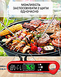 Кухонний термометр GRILL THERMOMETR 2K з виносним щупом миттєве читання 3-4 секунди, фото 4