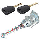 Fiat Scudo 2007 - личинка замка передньої лівої двері + ключ, фото 3