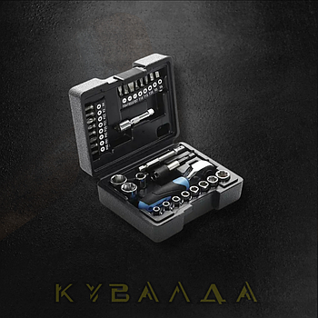 Набір насадок (інструментів) торцевих з тріскачкою CrV 1/4 (72Т) (31шт) APRO