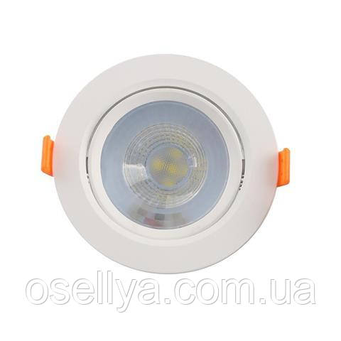 Світильник врізний поворотни "NORA-5" 5W 6400K білий