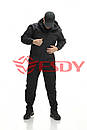 Куртка ESDY Softshell софтшел, тактична 01. Чорна, фото 3
