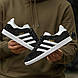 Чоловічі Кросівки Adidas Gazelle Black White 40-41-44-45, фото 4