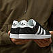 Чоловічі Кросівки Adidas Gazelle Black White 40-41-44-45, фото 3