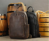 Чоловіча сумка на груди (слінг), бананка Wild Leather (352), фото 4