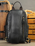 Чоловіча сумка на груди (слінг), бананка Wild Leather (352), фото 5