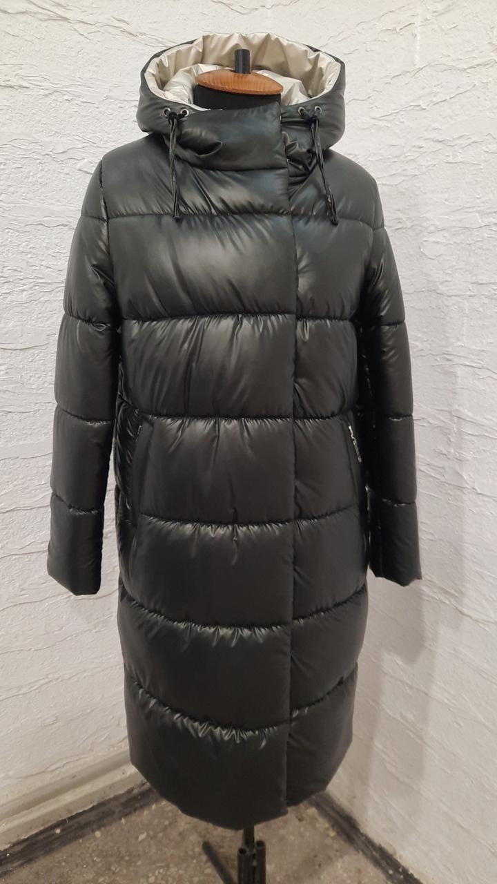Шикарний жіночий пуховик з плащової тканини Armani