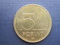 Монета 5 форинтов Венгрия 2010 фауна птица цапля