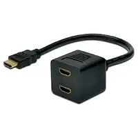 Переходник Digitus AK-330400-002-S HDMI (тато) 2хHDMI (мама)