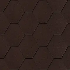 Бітумова гнучка черепиця Matizol Uni Strong коричневий