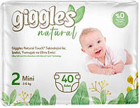 Підгузки дитячі Giggles Natural 2 Mini 3-6 кг 40 шт