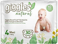 Подгузники детские Giggles Natural 4 Maxi 7-18 кг 30 шт